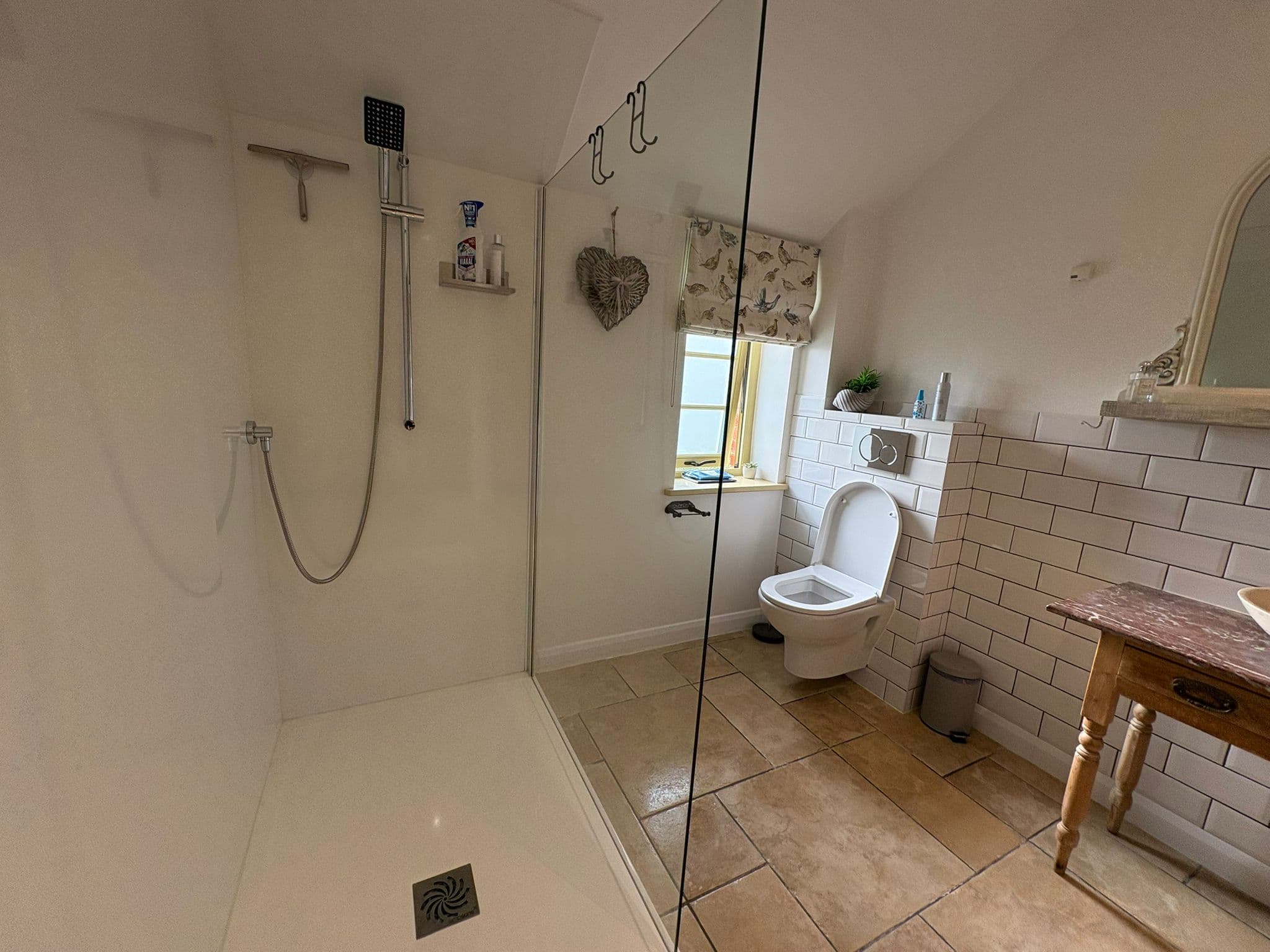 A bright, sparkling clean bathroom after a regular visit